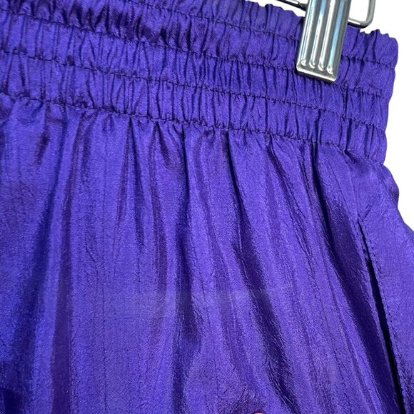 Joan Walters Windbreaker Pants Women's 14 Purple Casual Vintage USA Pockets Chic - Picture 8 of 15